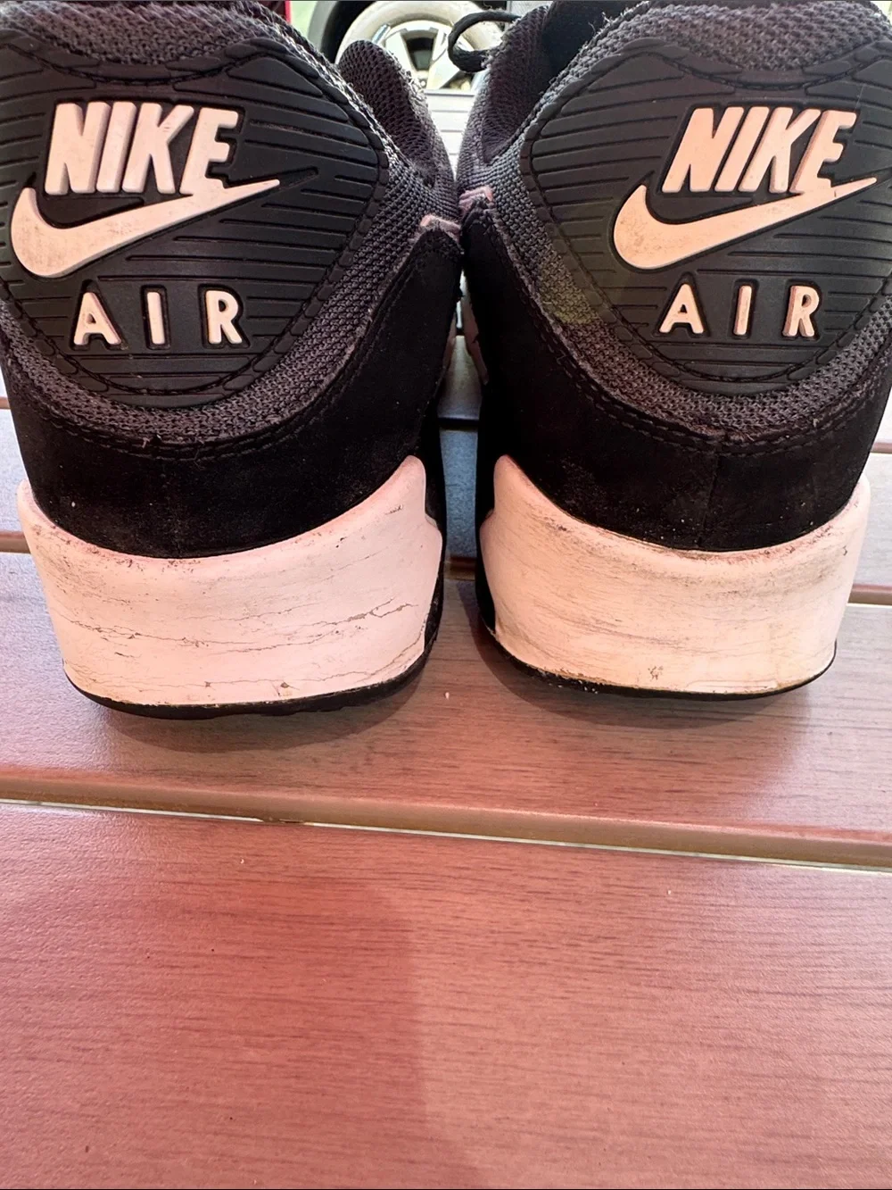 Nike Air Max 90 CN8490-002 Black White Iron Grey Running Shoes Sneaker Men 14US